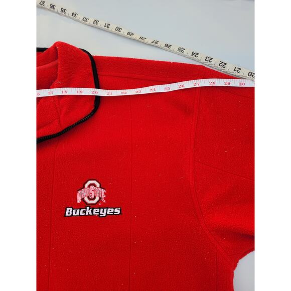 Vtg Ohio State University Quarter Zip Pullover Fleece - Picture 8 of 8